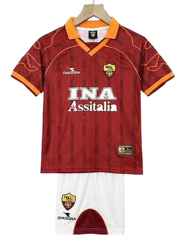AS Roma home kids kit childrens retro jersey 1999-2000